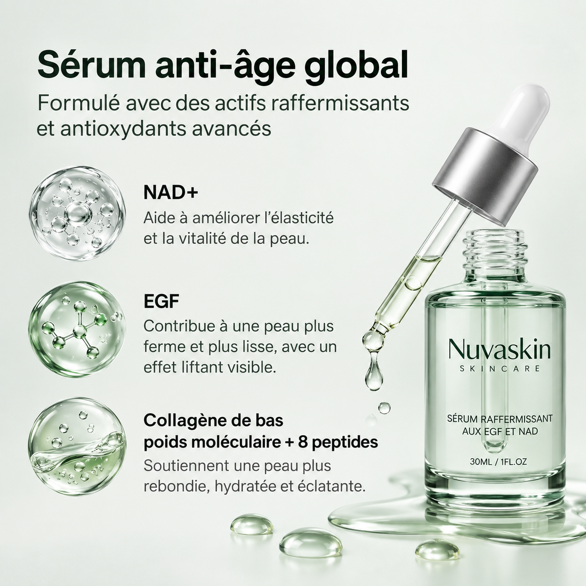 Sérum raffermissant EGF et NAD+