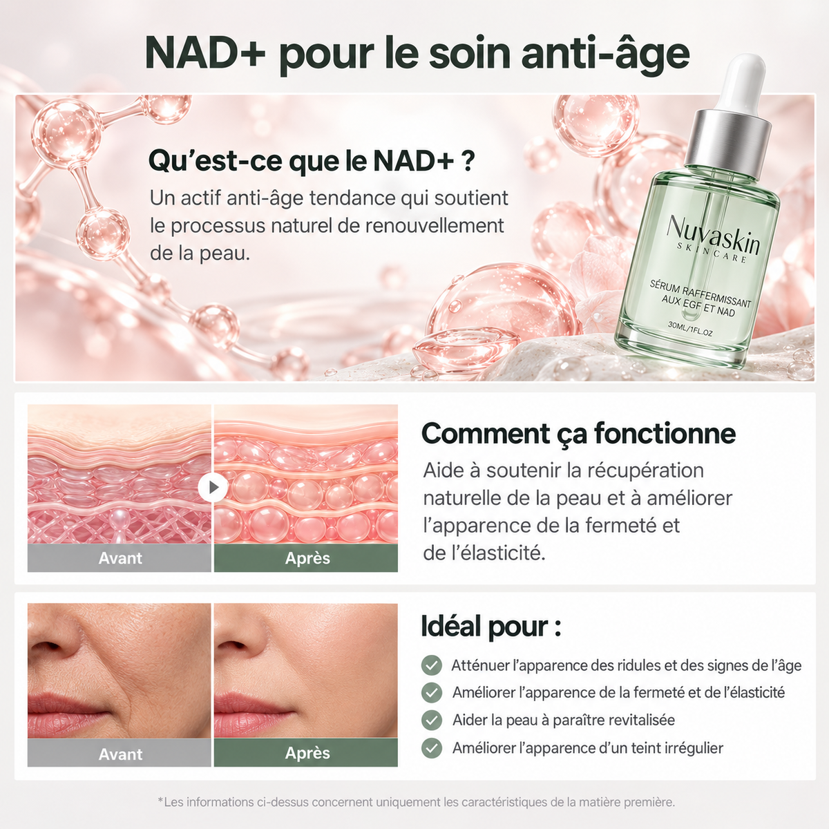 Sérum raffermissant EGF et NAD+